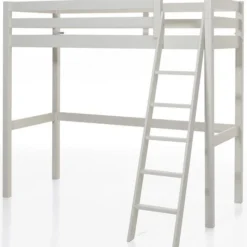 Chambre Enfant 3 Pièces Lit Mezzanine Lit Simple Et Commode 2 Portes Pin Massif Blanc Pino 90x200 Cm -Repose Lit Soldes Boutique chambre enfant 3 pieces lit mezzanine lit simple et commode 2 portes pin massif blanc pino 90x200 cm 5420070235112 717179