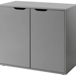 Chambre Enfant 3 Pièces Lit Mezzanine Lit Simple Et Commode 2 Portes Pin Massif Gris Pino 90x200 Cm -Repose Lit Soldes Boutique chambre enfant 3 pieces lit mezzanine lit simple et commode 2 portes pin massif gris pino 90x200 cm 5420070235204 719599