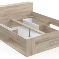 Demeyere - Lit Adulte 140 X 190 Cm - Chene Kronberg - Oxygene