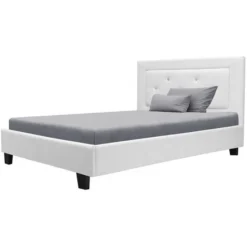 EDOUARD Lit Enfant Contemporain- Simili Blanc - Sommier Inclus - 90 X 190 Cm 10 EDOUARD Lit Enfant Contemporain- Simili Blanc - Sommier Inclus - 90 X 190 Cm -Repose Lit Soldes Boutique edouard lit enfant contemporain simili blanc sommier inclus 90 x 190 cm 3612408424851 1155280