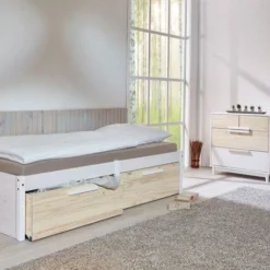 Lit 2 Tiroirs Pin Massif Blanc Et Clair Pipou 13 Lit 2 Tiroirs Pin Massif Blanc Et Clair Pipou -Repose Lit Soldes Boutique lit 2 tiroirs pin massif blanc et clair pipou 4010340033459 335968