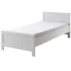 Lit 90x200 Cm Avec Sommier Pin Massif Laqué Blanc Erik -Repose Lit Soldes Boutique lit 90x200 cm avec sommier pin massif laque blanc erik 5420070224222 691743