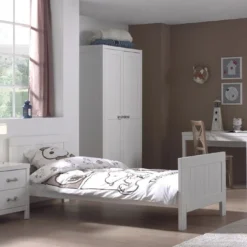 Lit 90x200 Cm Bois Laqué Blanc Lewis 10 Lit 90x200 Cm Bois Laqué Blanc Lewis -Repose Lit Soldes Boutique lit 90x200 cm bois laque blanc lewis 5420070213851 690591