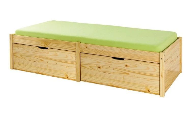 Lit à Tiroirs Pin Massif Clair Laura 90x200 Cm 3 Lit à Tiroirs Pin Massif Clair Laura 90x200 Cm