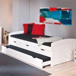 Lit Banquette 4 Tiroirs Pin Massif Blanc Zara 90x200 Cm 18 Lit Banquette 4 Tiroirs Pin Massif Blanc Zara 90x200 Cm -Repose Lit Soldes Boutique lit banquette 4 tiroirs pin massif blanc ulli 4010340209243 402487