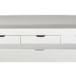 Lit Banquette Gigogne Pin Massif Vernis Blanc Eureka 90x200 Cm -Repose Lit Soldes Boutique lit banquette gigogne pin massif vernis blanc eureka 90x200 cm 4010340902106 577425