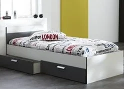 Lit Blanc Et Gris à Tiroirs Arthur -Repose Lit Soldes Boutique lit blanc et gris a tiroirs arthur 3397701955683 12382