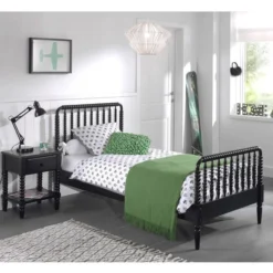 Lit Bois Massif Laqué Noir Alissa 90x200 Cm -Repose Lit Soldes Boutique lit bois massif laque noir alissa 90x200 cm 5420070227001 208013