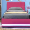 Lit Coffre Enfant à LED Simili Cuir Rose Arial 90x190 Cm -Repose Lit Soldes Boutique lit coffre enfant a led simili cuir rose arial 90x190 cm 3666722567367 589729