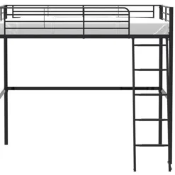 Lit Double Mezzanine En Métal Noir Optak 140x190 Cm -Repose Lit Soldes Boutique lit double mezzanine en metal noir optak 140x190 cm 3666722910637 1479083