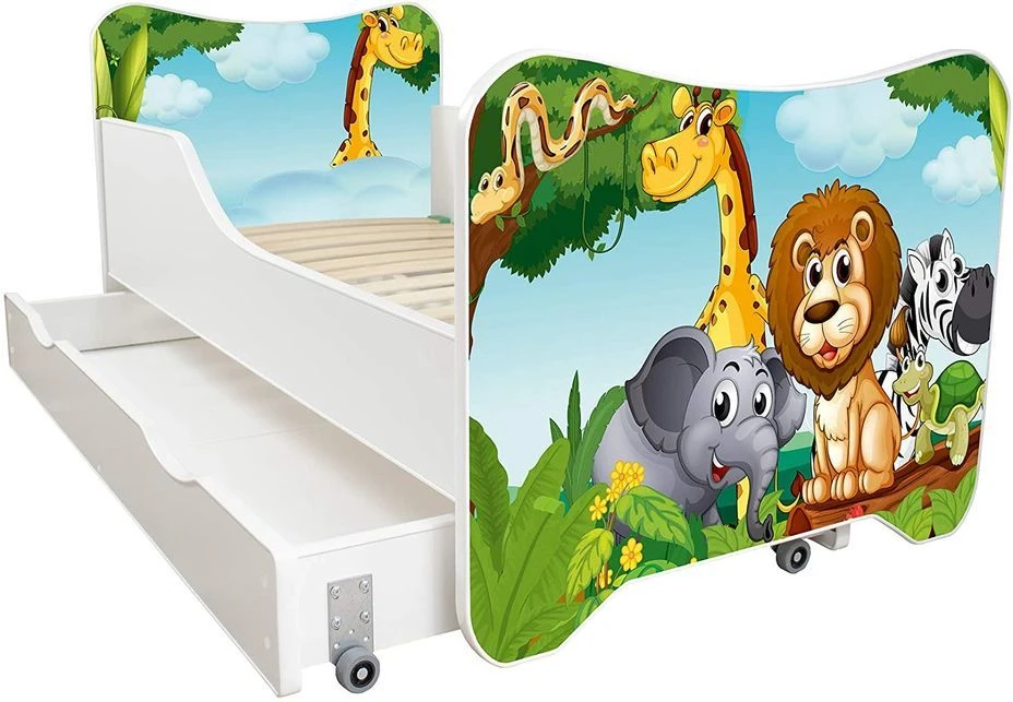 Lit Enfant à Tiroir Et Matelas 70x140 Cm Africa 3 Lit Enfant à Tiroir Et Matelas 70x140 Cm Africa