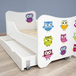 Lit Enfant à Tiroir Et Matelas 70x140 Cm Chouettes -Repose Lit Soldes Boutique lit enfant a tiroir et matelas 70x140 cm chouettes 5902533410347 569610