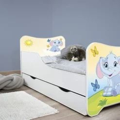 Lit Enfant à Tiroir Et Matelas 70x140 Cm Elephanteau -Repose Lit Soldes Boutique lit enfant a tiroir et matelas 70x140 cm elephanteau 5902533410316 569636