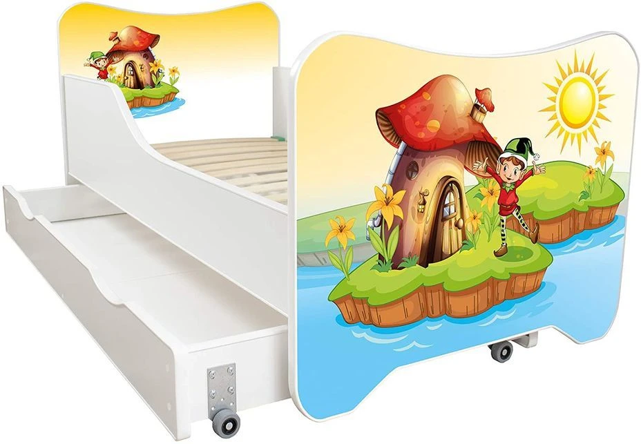 Lit Enfant à Tiroir Et Matelas 70x140 Cm Elf 3 Lit Enfant à Tiroir Et Matelas 70x140 Cm Elf