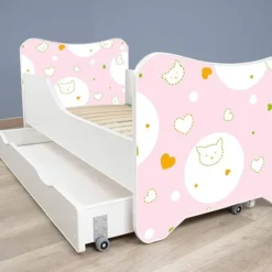 Lit Enfant à Tiroir Et Matelas 70x140 Cm Kitty -Repose Lit Soldes Boutique lit enfant a tiroir et matelas 70x140 cm kitty 5902533410132 569822