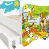 Lit Enfant à Tiroir Et Matelas 70x140 Cm La Ferme -Repose Lit Soldes Boutique lit enfant a tiroir et matelas 70x140 cm la ferme 5902533410095 569654