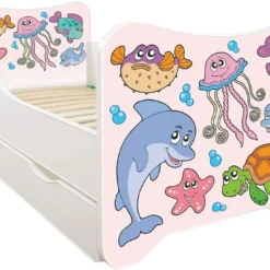 Lit Enfant à Tiroir Et Matelas 70x140 Cm Ocean -Repose Lit Soldes Boutique lit enfant a tiroir et matelas 70x140 cm ocean 5902533410323 569600
