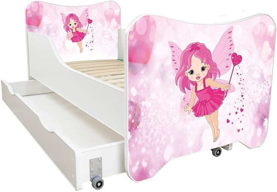 Lit Enfant à Tiroir Et Matelas 70x140 Cm Petite Fée 5 Lit Enfant à Tiroir Et Matelas 70x140 Cm Petite Fée – Image 3