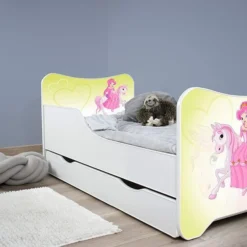 Lit Enfant à Tiroir Et Matelas 70x140 Cm Pony Poney -Repose Lit Soldes Boutique lit enfant a tiroir et matelas 70x140 cm pony poney 5902533410163 569788
