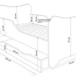 Lit Enfant à Tiroir Et Matelas 70x140 Cm Racing Car -Repose Lit Soldes Boutique lit enfant a tiroir et matelas 70x140 cm racing car 5902533410255 1235849