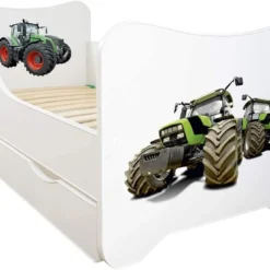 Lit Enfant à Tiroir Et Matelas 70x140 Cm Tracteur -Repose Lit Soldes Boutique lit enfant a tiroir et matelas 70x140 cm tracteur 5902533410354 569615