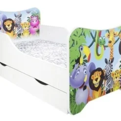 Lit Enfant à Tiroir Et Matelas Madagascar 80x160 -Repose Lit Soldes Boutique lit enfant a tiroir et matelas madagascar 80x160 278458