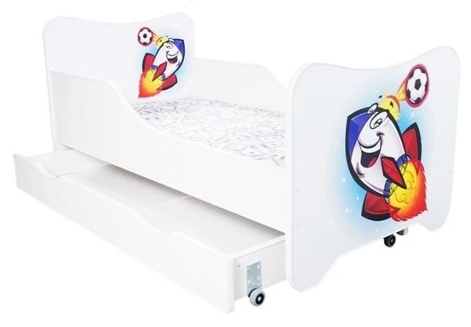 Lit Enfant à Tiroir Fusée 80x160 3 Lit Enfant à Tiroir Fusée 80x160