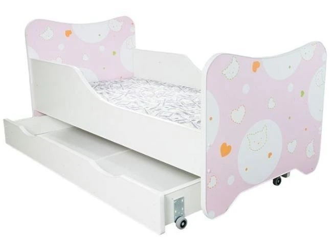 Lit Enfant à Tiroir Kitty 80x160 3 Lit Enfant à Tiroir Kitty 80x160