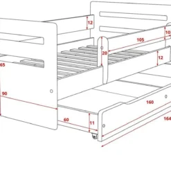 Lit Enfant Avec Barrière De Sécurité Amovible Blanc Et Rose Moly -Repose Lit Soldes Boutique lit enfant avec barriere de securite amovible blanc et rose moly 3666722174589 1223620