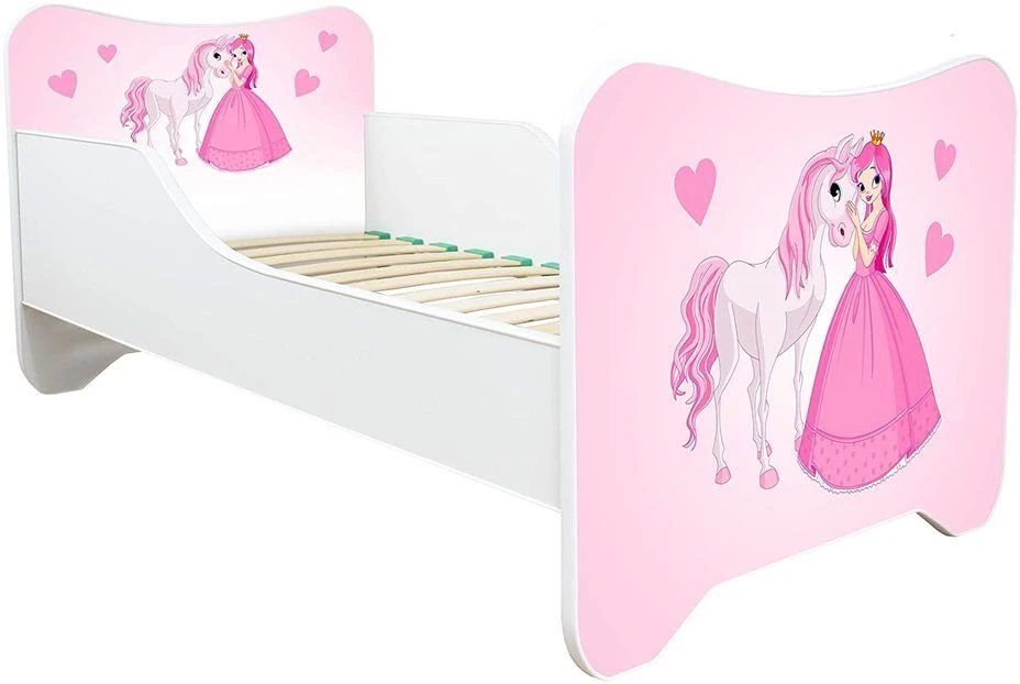 Lit Enfant Avec Matelas Princesse Et Cheval 70x140 Cm 3 Lit Enfant Avec Matelas Princesse Et Cheval 70x140 Cm