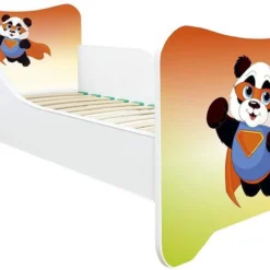 Lit Enfant Avec Sommier Et Matelas Super Panda 70x140 Cm