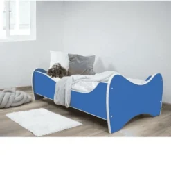 Lit Enfant Avec Matelas Uni Bleu 70x140 Cm -Repose Lit Soldes Boutique lit enfant avec matelas uni bleu 70x140 cm 5902533411672 569880