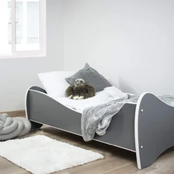 Lit Enfant Avec Matelas Uni Gris 70x140 Cm 13 Lit Enfant Avec Matelas Uni Gris 70x140 Cm -Repose Lit Soldes Boutique lit enfant avec matelas uni gris 70x140 cm 569894