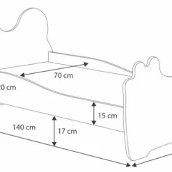 Lit Enfant Avec Motif Petit Lion Bleu 70x140 Ou 80x160 Cm - Matelas Inclus - Tiroir De Rangement -Repose Lit Soldes Boutique lit enfant avec motif petit lion bleu 70x140 ou 80x160 cm matelas inclus tiroir de rangement 3666722947183 1511640