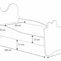 Lit Enfant Avec Motif Petit Panda 70x140 Ou 80x160 Cm - Matelas Inclus - Tiroir De Rangement -Repose Lit Soldes Boutique lit enfant avec motif petit panda 70x140 ou 80x160 cm matelas inclus tiroir de rangement 3666722947237 1511631