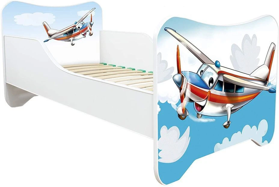Lit Enfant Avec Sommier Et Matelas Avion 70x140 Cm 3 Lit Enfant Avec Sommier Et Matelas Avion 70x140 Cm
