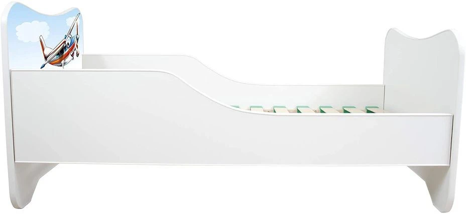 Lit Enfant Avec Sommier Et Matelas Avion 70x140 Cm 6 Lit Enfant Avec Sommier Et Matelas Avion 70x140 Cm – Image 4