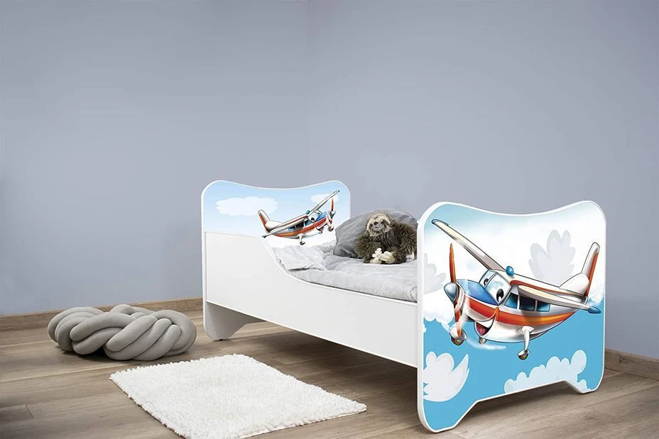 Lit Enfant Avec Sommier Et Matelas Avion 70x140 Cm 8 Lit Enfant Avec Sommier Et Matelas Avion 70x140 Cm – Image 6