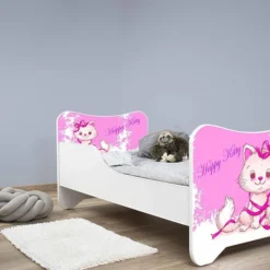 Lit Enfant Avec Sommier Et Matelas Happy Kitty 70x140 Cm -Repose Lit Soldes Boutique lit enfant avec sommier et matelas happy kitty 70x140 cm 5902533410613 569343