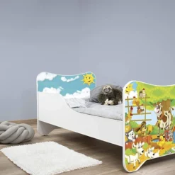 Lit Enfant Avec Sommier Et Matelas La Ferme 70x140 Cm -Repose Lit Soldes Boutique lit enfant avec sommier et matelas la ferme 70x140 cm 5902533410583 569331