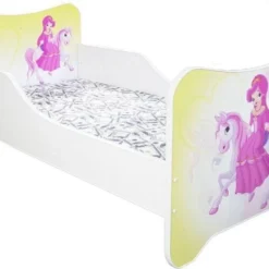 Lit Enfant Avec Sommier Et Matelas Un Monde Joyeux Pony Poney 80x160