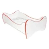 Lit Enfant Blanc Et Rouge 80x160 Cm Avec Sommier Et Matelas Shoopy -Repose Lit Soldes Boutique lit enfant blanc et rouge 80x160 cm avec sommier et matelas shoopy 5902533412082 391645