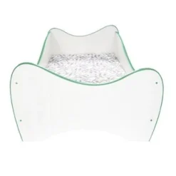 Lit Enfant Blanc Et Vert 80x160 Cm Avec Sommier Et Matelas Shoopy -Repose Lit Soldes Boutique lit enfant blanc et vert 80x160 cm avec sommier et matelas shoopy 5902533412075 276071