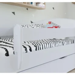 Lit Enfant Rose Fée Avec Papillons Avec Sommiers Et Barrière De Sécurité Amovible Drimy -Repose Lit Soldes Boutique lit enfant blanc fee avec papillons avec sommiers et barriere de securite amovible drimy 3666722165198 1235259