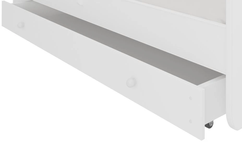 Lit Enfant Bois Blanc à Tiroirs Avec Imprimé Chiens Amoureux 70x140 Ou 80x160 Cm - Sommier Et Matelas Inclus - Ondula 9 Lit Enfant Bois Blanc à Tiroirs Avec Imprimé Chiens Amoureux 70x140 Ou 80x160 Cm - Sommier Et Matelas Inclus - Ondula – Image 7