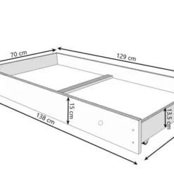 Lit Enfant Bois Blanc à Tiroirs Avec Imprimé Petit Roi Lion 70x140 Ou 80x160 Cm - Sommier Et Matelas Inclus - Ondula -Repose Lit Soldes Boutique lit enfant bois blanc a tiroirs avec imprime petit roi lion 70x140 ou 80x160 cm sommier et matelas inclus ondula 3666722947466 1512805