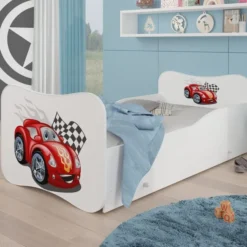Lit Enfant Bois Blanc à Tiroirs Avec Imprimé Voiture Cars 70x140 Ou 80x160 Cm - Sommier Et Matelas Inclus - Ondula 14 Lit Enfant Bois Blanc à Tiroirs Avec Imprimé Voiture Cars 70x140 Ou 80x160 Cm - Sommier Et Matelas Inclus - Ondula -Repose Lit Soldes Boutique lit enfant bois blanc a tiroirs avec imprime voiture de course rouge 70x140 ou 80x160 cm sommier et matelas inclus ondula 3666722947343 1512861