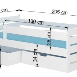 Lit Enfant Bois Pin Naturel 90x200 Cm Avec 2 Tiroirs De Rangement Kiko -Repose Lit Soldes Boutique lit enfant bois pin naturel 90x200 cm avec 2 tiroirs de rangement kiko 3666722947176 1508927