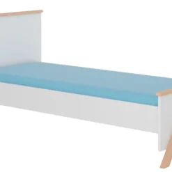 Lit Enfant Bois Pin Naturel Et Blanc 90x200 Cm Avec 2 Tiroirs De Rangement Kandou -Repose Lit Soldes Boutique lit enfant bois pin naturel et blanc 90x200 cm avec 2 tiroirs de rangement kandou 3666722947008 1508826