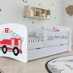 Lit Enfant Camion De Pompier Avec Sommiers Et Barrière De Sécurité Amovible Drimy -Repose Lit Soldes Boutique lit enfant enfant camion de pompier avec sommiers et barriere de securite amovible drimy 3666722166331 1235157